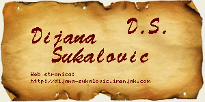 Dijana Šukalović vizit kartica